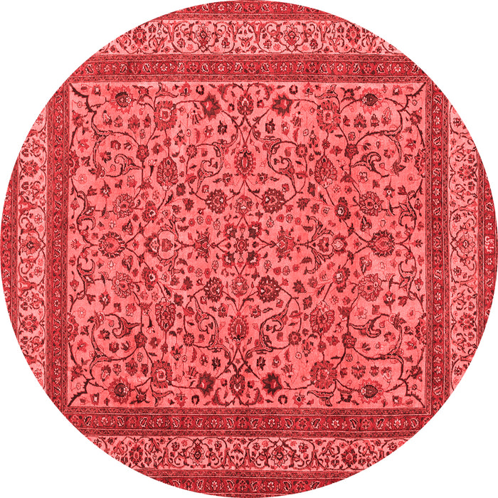 Machine Washable Persian Red Traditional Rug, wshtr69red