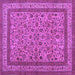 Square Persian Purple Traditional Rug, tr69pur