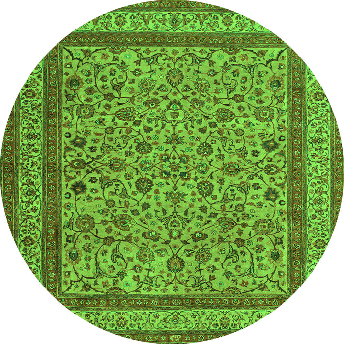 Machine Washable Persian Green Traditional Area Rugs, wshtr69grn
