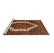 Sideview of Machine Washable Persian Brown Traditional Rug, wshtr6brn