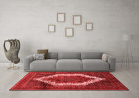 Machine Washable Persian Red Traditional Rug, wshtr6red