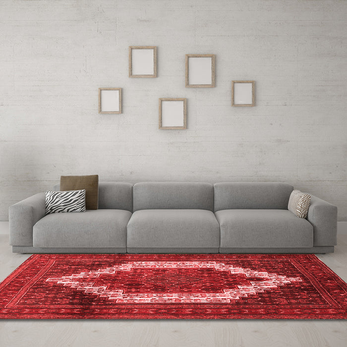 Traditional Red Washable Rugs