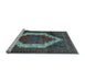 Sideview of Machine Washable Persian Light Blue Traditional Rug, wshtr6lblu