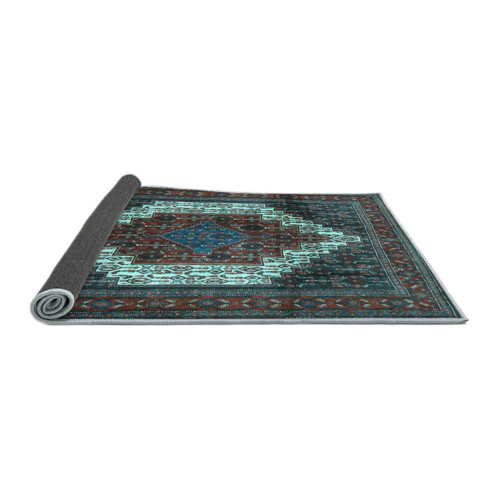 Sideview of Persian Light Blue Traditional Rug, tr6lblu