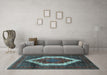 Machine Washable Persian Light Blue Traditional Rug in a Living Room, wshtr6lblu