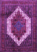 Machine Washable Persian Purple Traditional Area Rugs, wshtr6pur