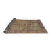 Sideview of Traditional Brown Red Persian Rug, tr7