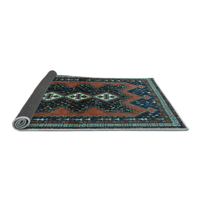 Sideview of Persian Light Blue Traditional Rug, tr700lblu