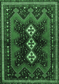 Persian Emerald Green Traditional Rug, tr700emgrn