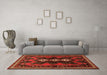 Machine Washable Persian Orange Traditional Area Rugs in a Living Room, wshtr700org