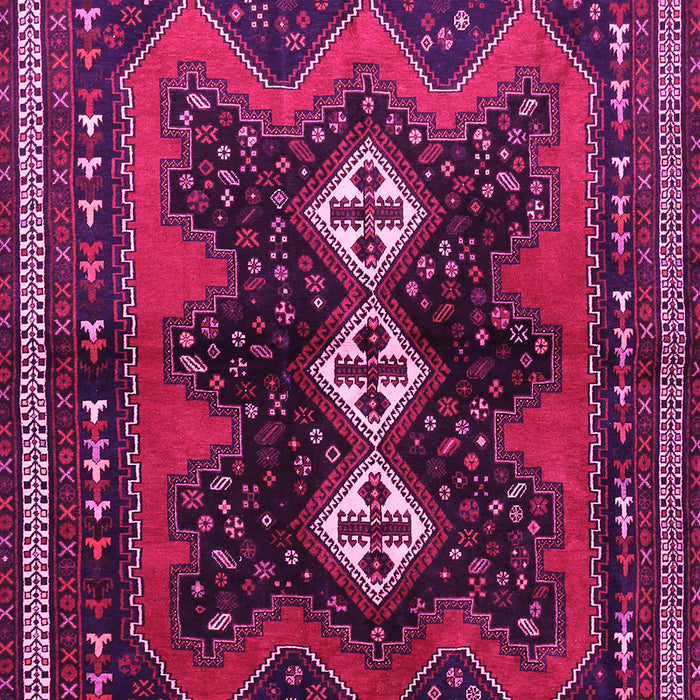 Machine Washable Persian Pink Traditional Rug, wshtr700pnk