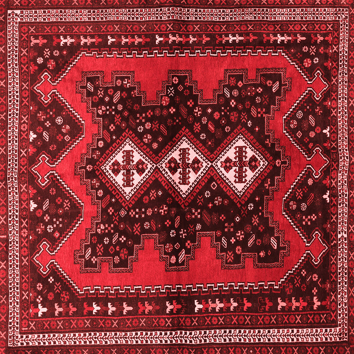 Machine Washable Persian Red Traditional Rug, wshtr700red