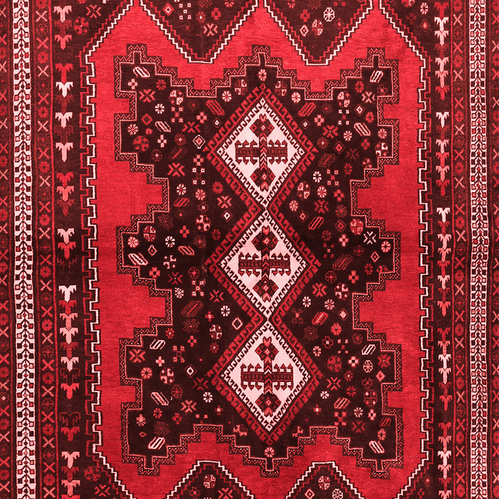 Machine Washable Persian Red Traditional Rug, wshtr700red