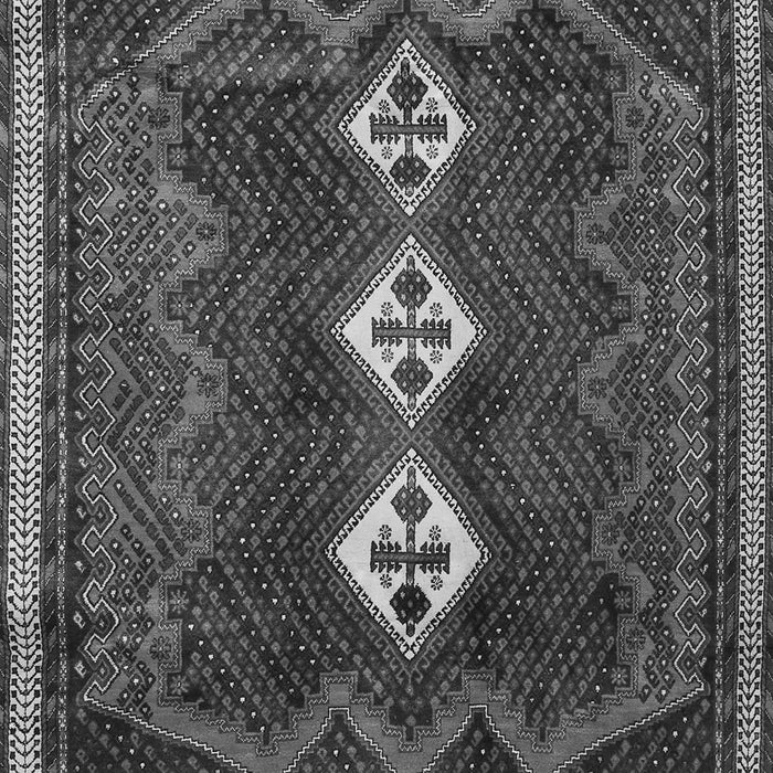 Serging Thickness of Machine Washable Persian Gray Traditional Rug, wshtr701gry