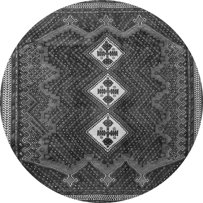 Square Persian Gray Traditional Rug, tr701gry