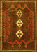 Machine Washable Persian Yellow Traditional Rug, wshtr701yw