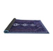 Sideview of Persian Blue Traditional Rug, tr701blu
