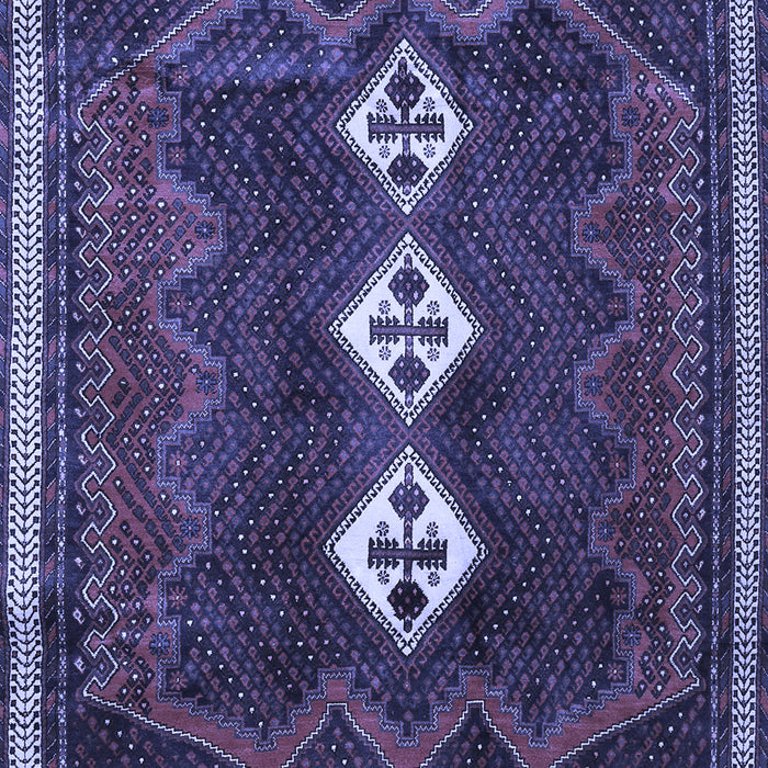 Machine Washable Persian Blue Traditional Rug, wshtr701blu