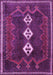 Machine Washable Persian Purple Traditional Area Rugs, wshtr701pur