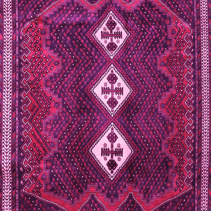 Machine Washable Persian Pink Traditional Rug, wshtr701pnk