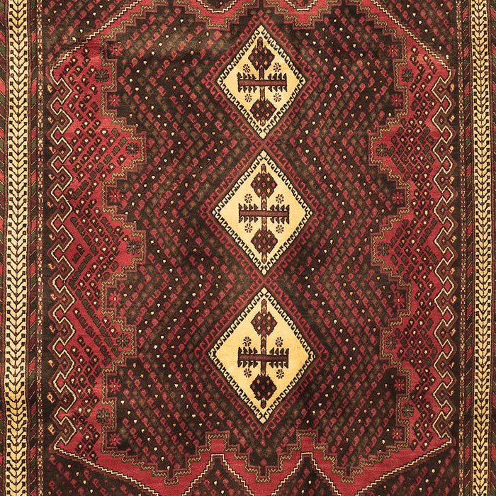 Machine Washable Persian Brown Traditional Rug, wshtr701brn