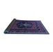 Sideview of Persian Blue Traditional Rug, tr702blu