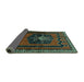 Sideview of Persian Turquoise Traditional Rug, tr702turq