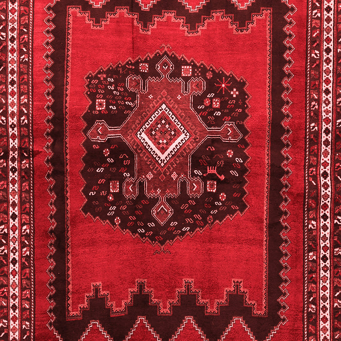 Machine Washable Persian Red Traditional Rug, wshtr702red