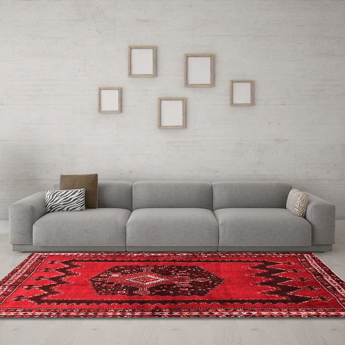 Traditional Red Washable Rugs