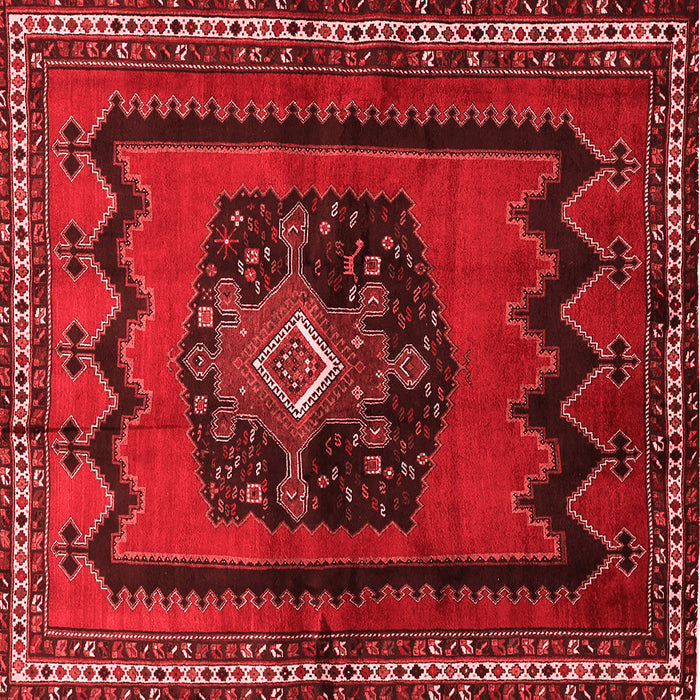 Machine Washable Persian Red Traditional Rug, wshtr702red