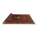 Sideview of Persian Brown Traditional Rug, tr702brn