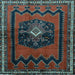 Square Machine Washable Persian Light Blue Traditional Rug, wshtr702lblu