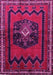 Machine Washable Persian Pink Traditional Rug, wshtr702pnk