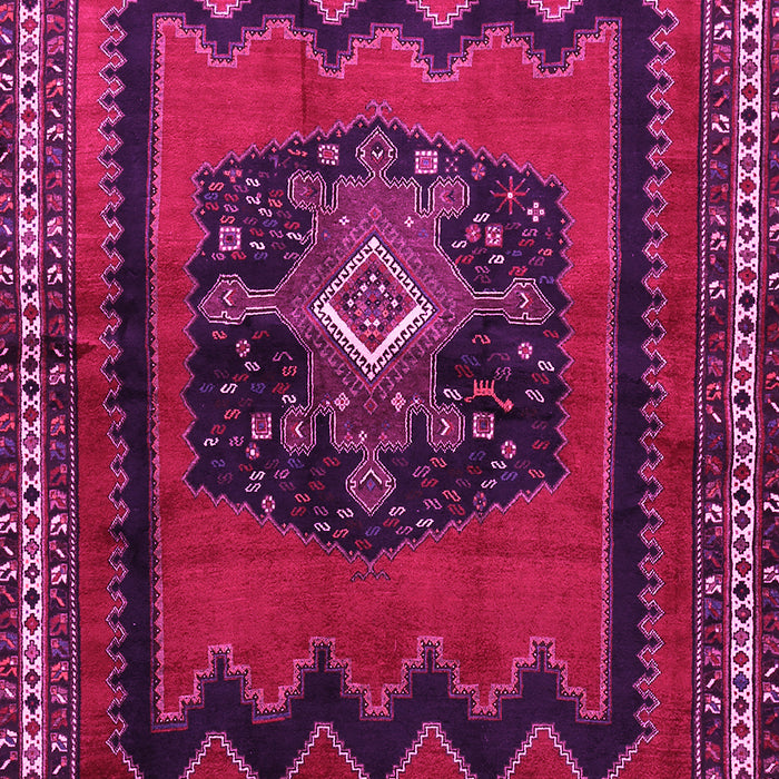 Machine Washable Persian Pink Traditional Rug, wshtr702pnk