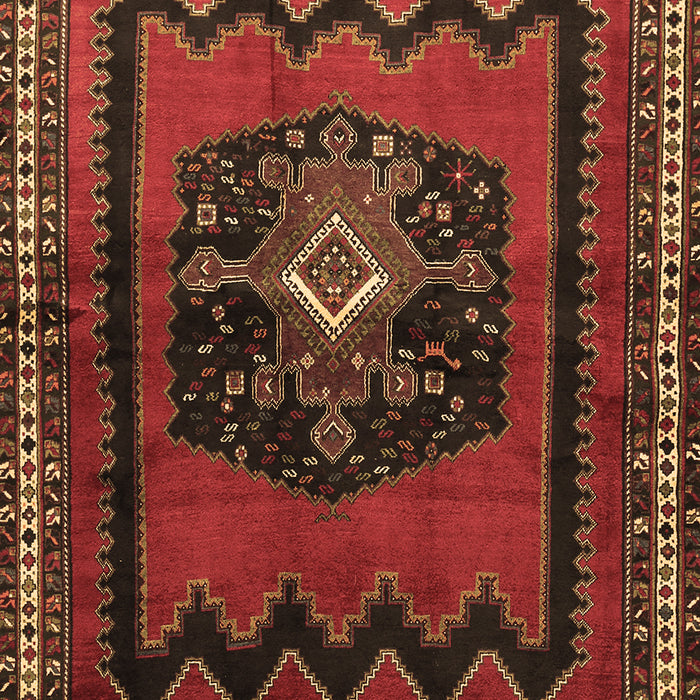 Machine Washable Persian Brown Traditional Rug, wshtr702brn
