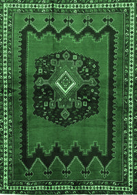 Persian Emerald Green Traditional Rug, tr702emgrn