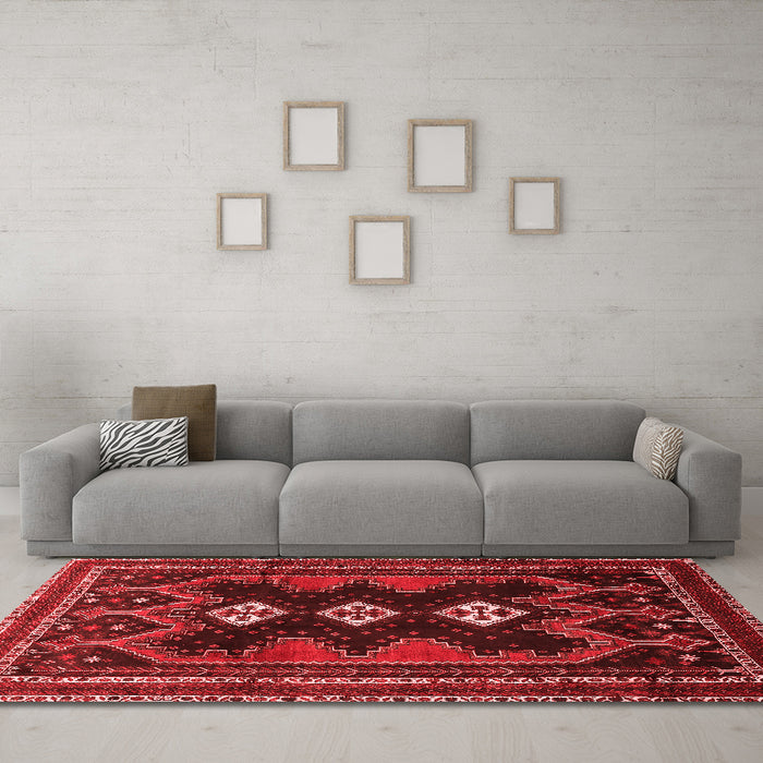 Traditional Red Washable Rugs