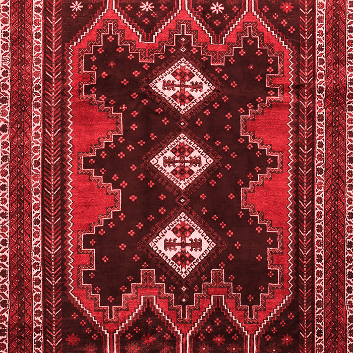 Machine Washable Persian Red Traditional Rug, wshtr703red