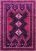 Machine Washable Persian Pink Traditional Rug, wshtr703pnk