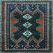 Square Persian Light Blue Traditional Rug, tr703lblu