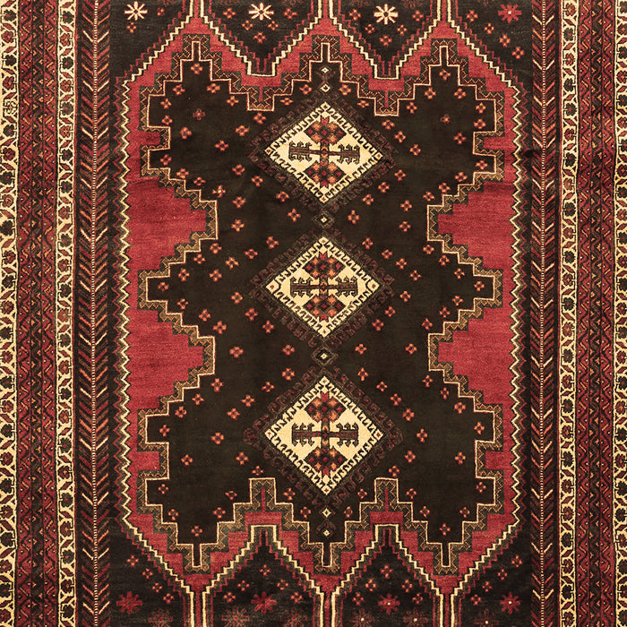 Machine Washable Persian Brown Traditional Rug, wshtr703brn