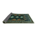 Sideview of Persian Turquoise Traditional Rug, tr703turq