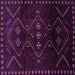 Square Persian Purple Traditional Rug, tr704pur