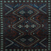 Square Persian Light Blue Traditional Rug, tr704lblu