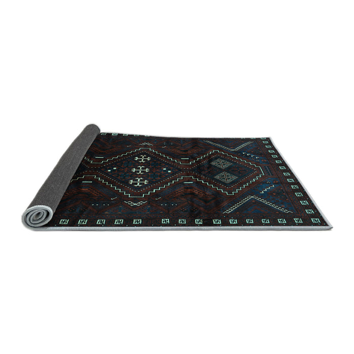 Sideview of Persian Light Blue Traditional Rug, tr704lblu