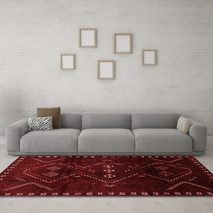 Traditional Red Washable Rugs