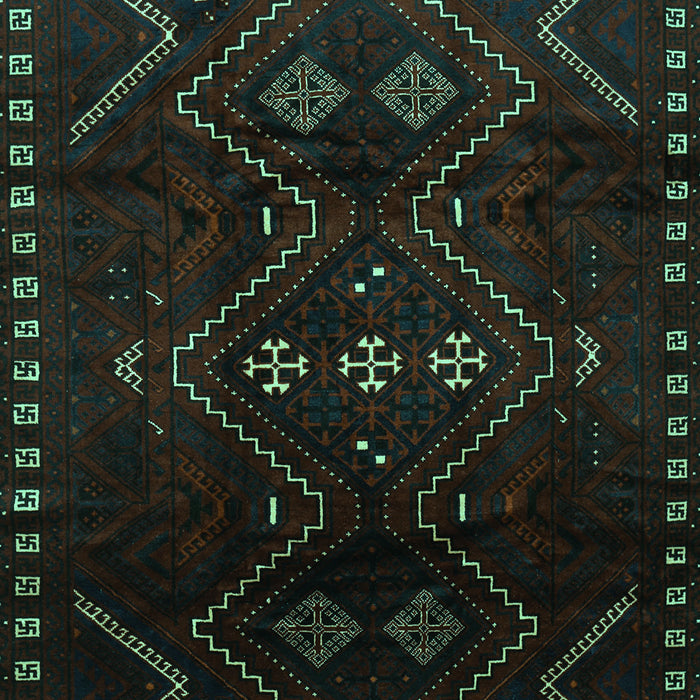 Machine Washable Persian Turquoise Traditional Area Rugs, wshtr704turq