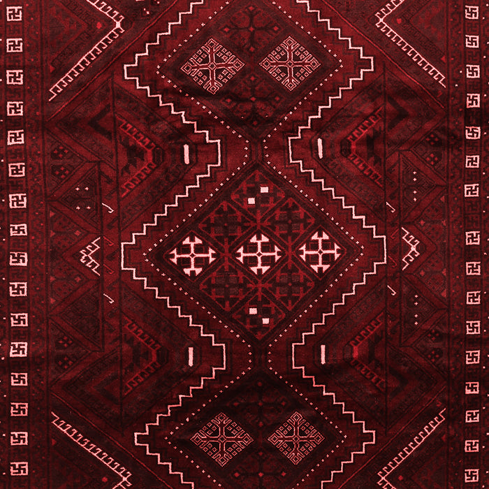 Machine Washable Persian Red Traditional Rug, wshtr704red