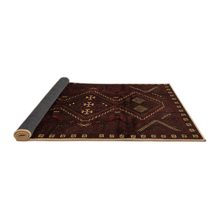 Sideview of Persian Brown Traditional Rug, tr704brn
