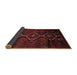 Sideview of Traditional Bakers Brown Persian Rug, tr705